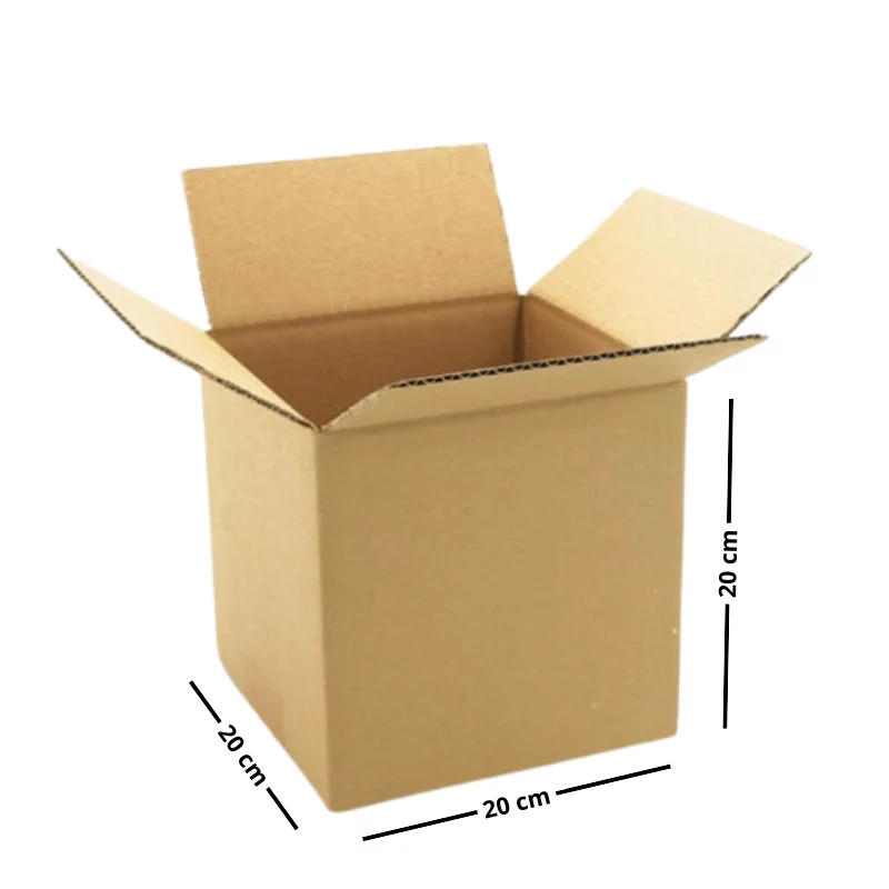 Caisse carton 20X20X20 CM double cannelure