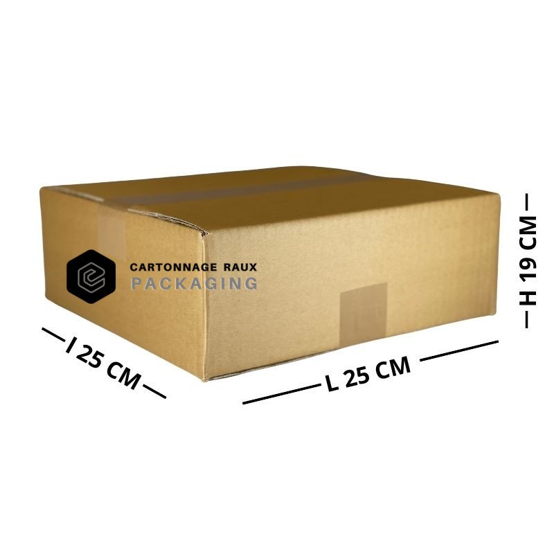 Caisse carton double cannelure 60 x 40 x 40 cm