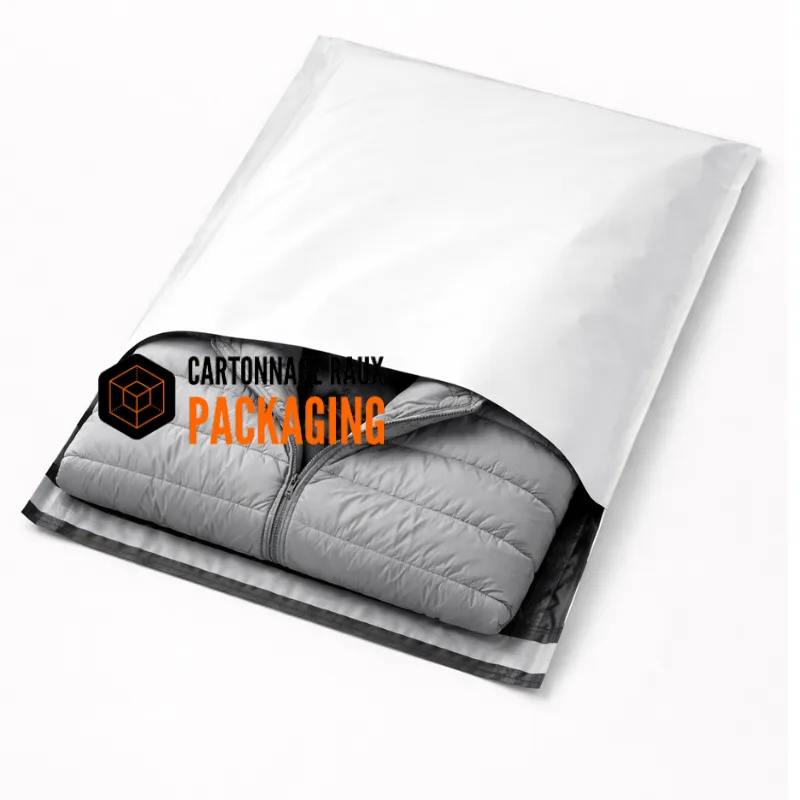 pochette plastique blanche opaque