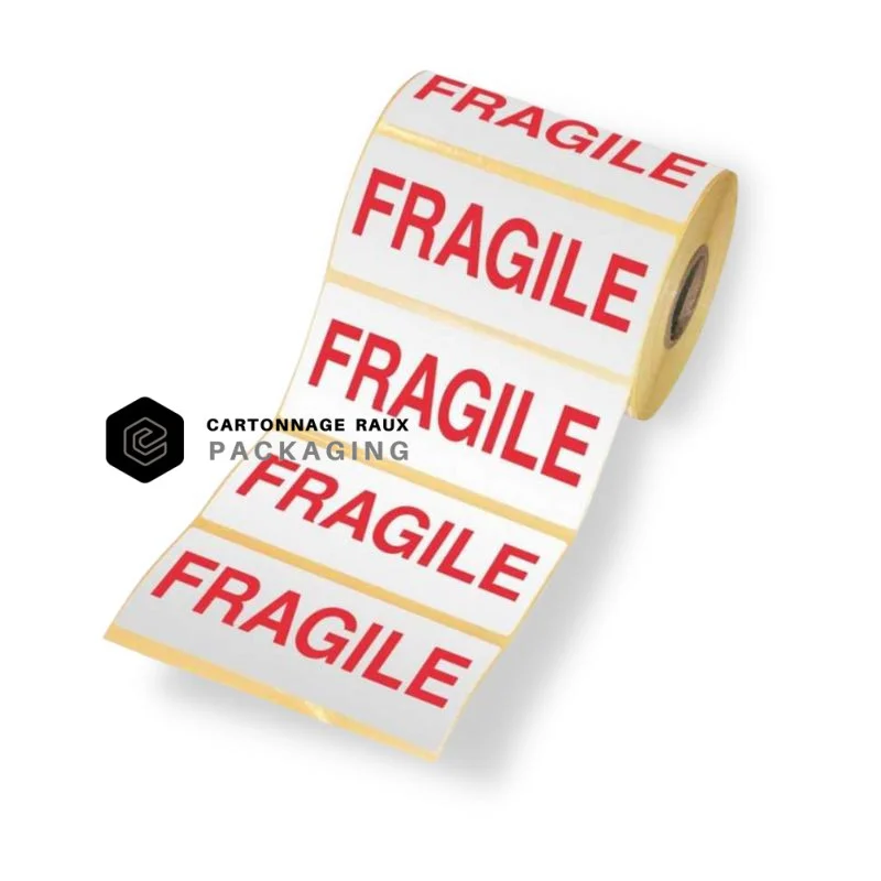 Étiquette fragile pour colis
