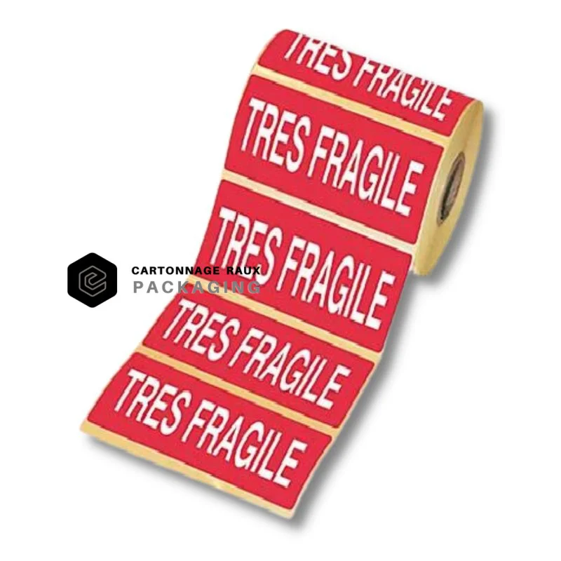 Étiquette Très Fragile pour colis – adhésive