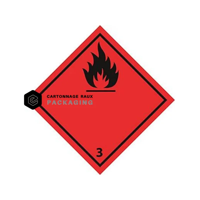 Etiquette liquides inflammables