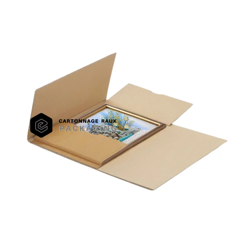 Étuis Croix D'Expédition Carton - Lot De 50, 330x250 Mm, Épaisseur 1 à 6 Cm - Pour Livres, Cadres