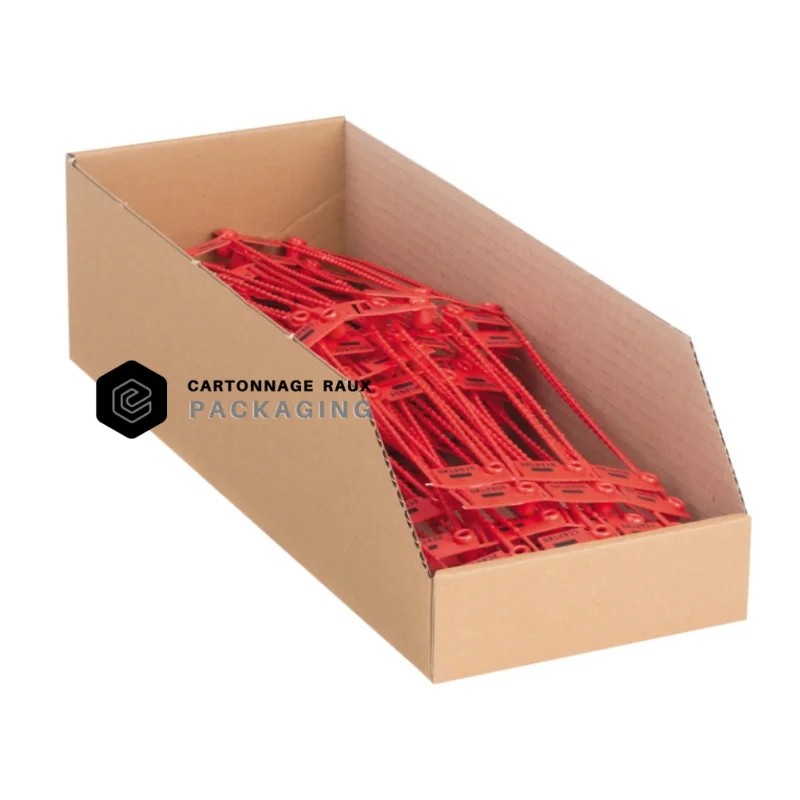 Bac à bec carton - 400 x 150 x 110 mm