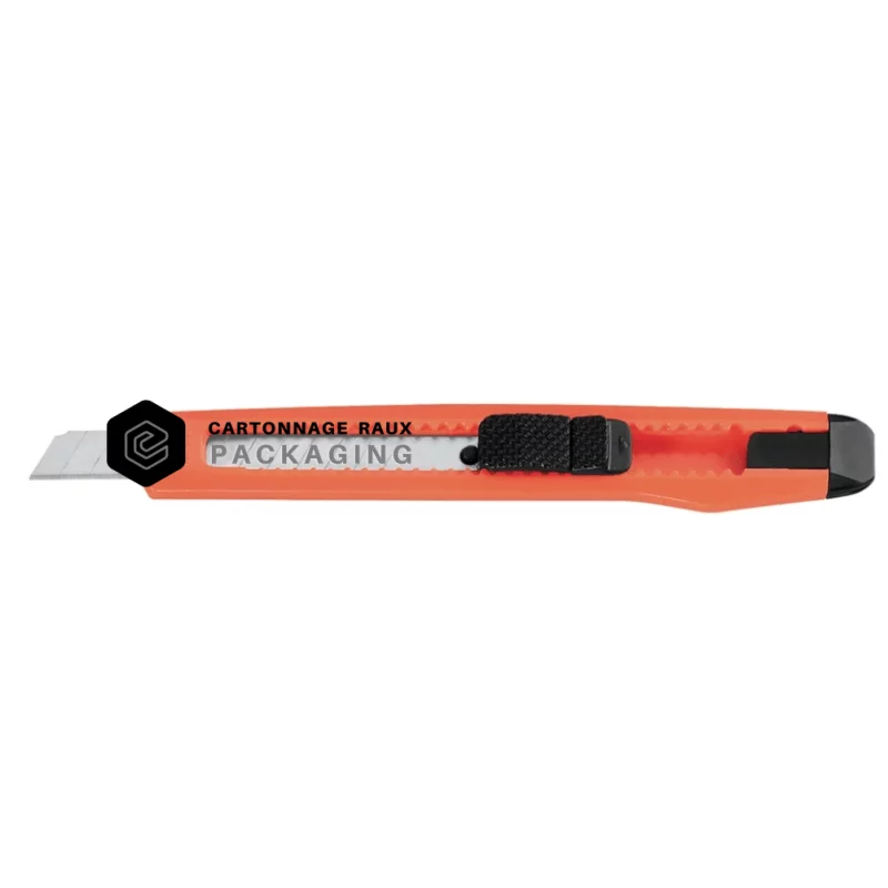 Lot 2 Cutters 9 Mm + 20 Lames – EHDIS Aluminium Ergonomique, Lames Sécables 30°, Sécurité Verrouillage – Bricolage Précis