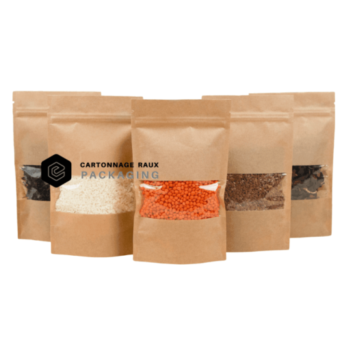 Sachet kraft avec fenêtre