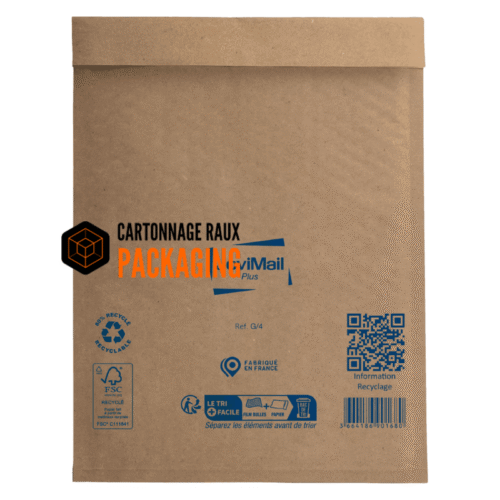 l'Enveloppe Réchauffante Enveloppe matelassée kraft écologique format A4+ (x100
