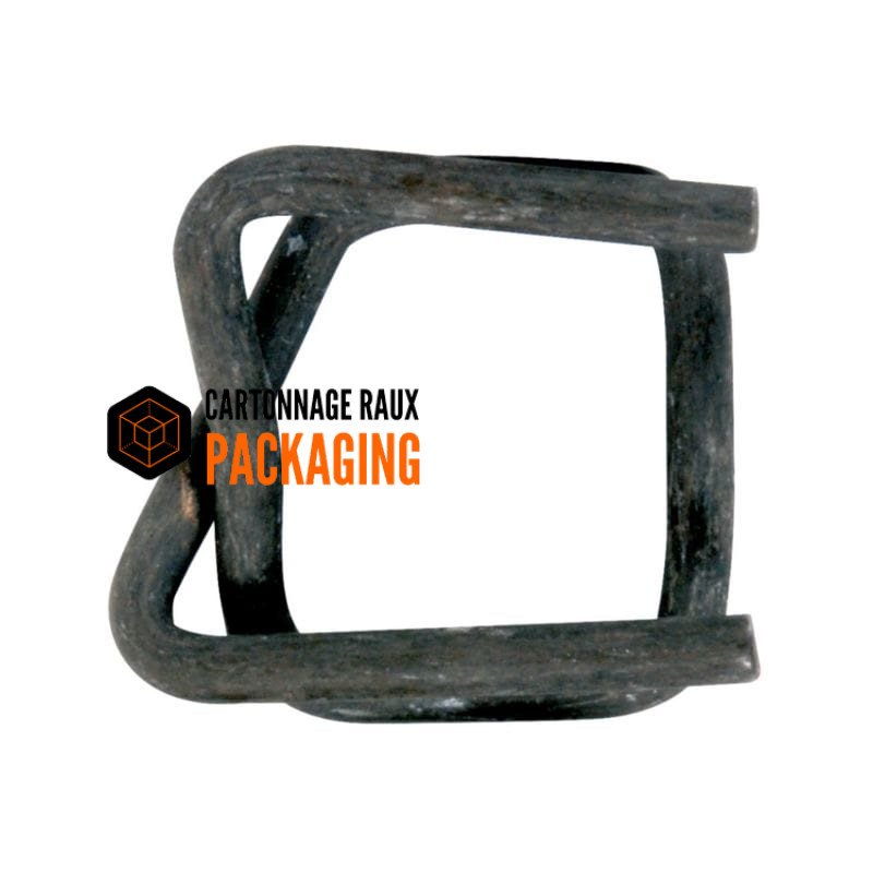 boucle de serrage pour feuillard en acier antiglisse