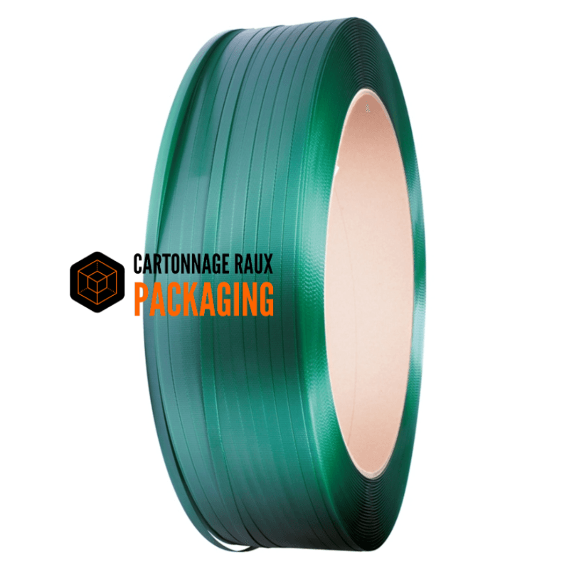 feuillard vert en polyester PET