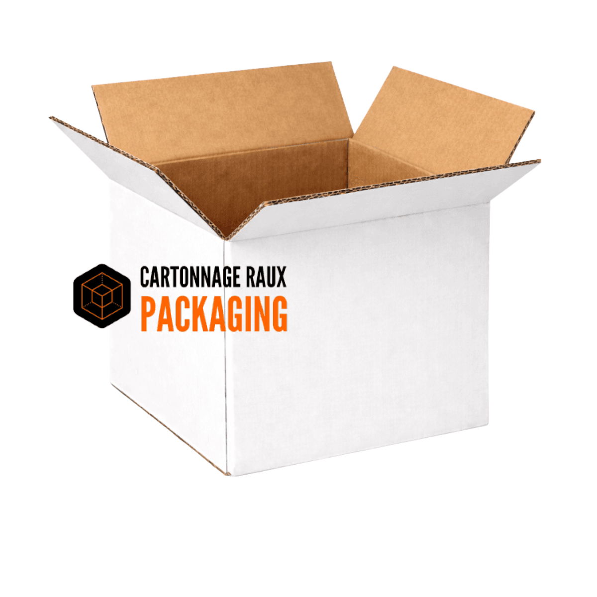 Carton blanc renforcé double cannelure 30x30x30 cm